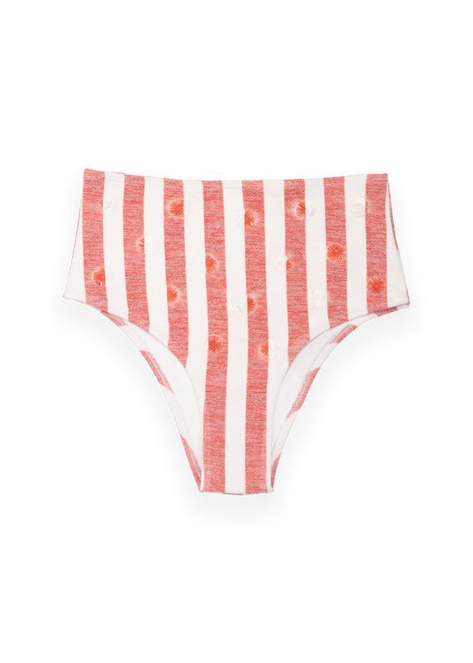 Bianca Bikini Bottom - Red Stripes