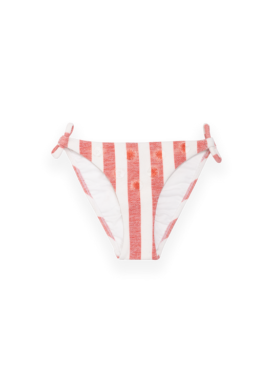 Triangle Bottom - Red Stripes