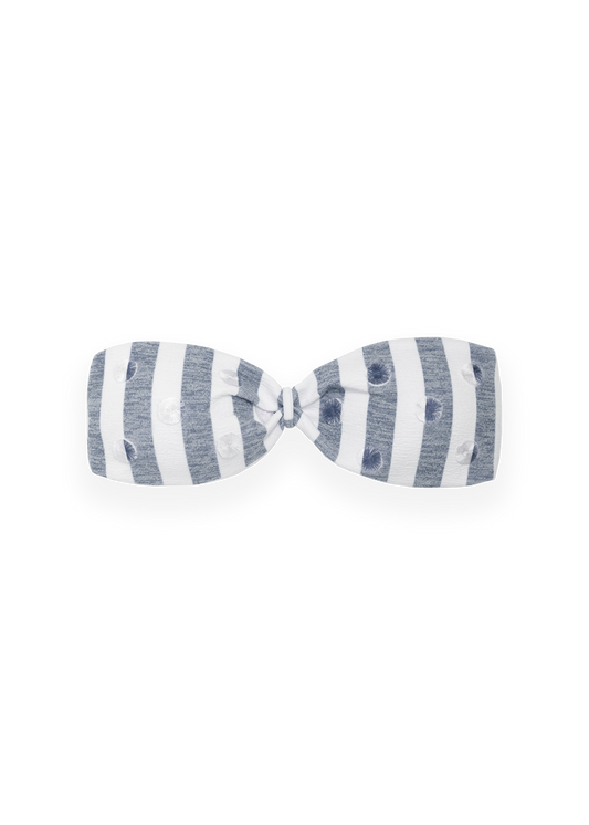 Amanda  Bikini Top - Blue Stripes