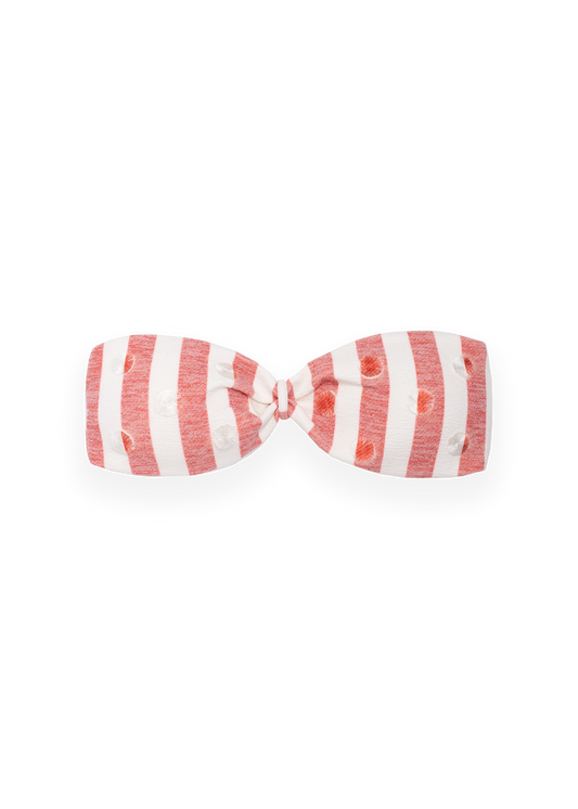 Amanda Bikini Top - Red Stripes