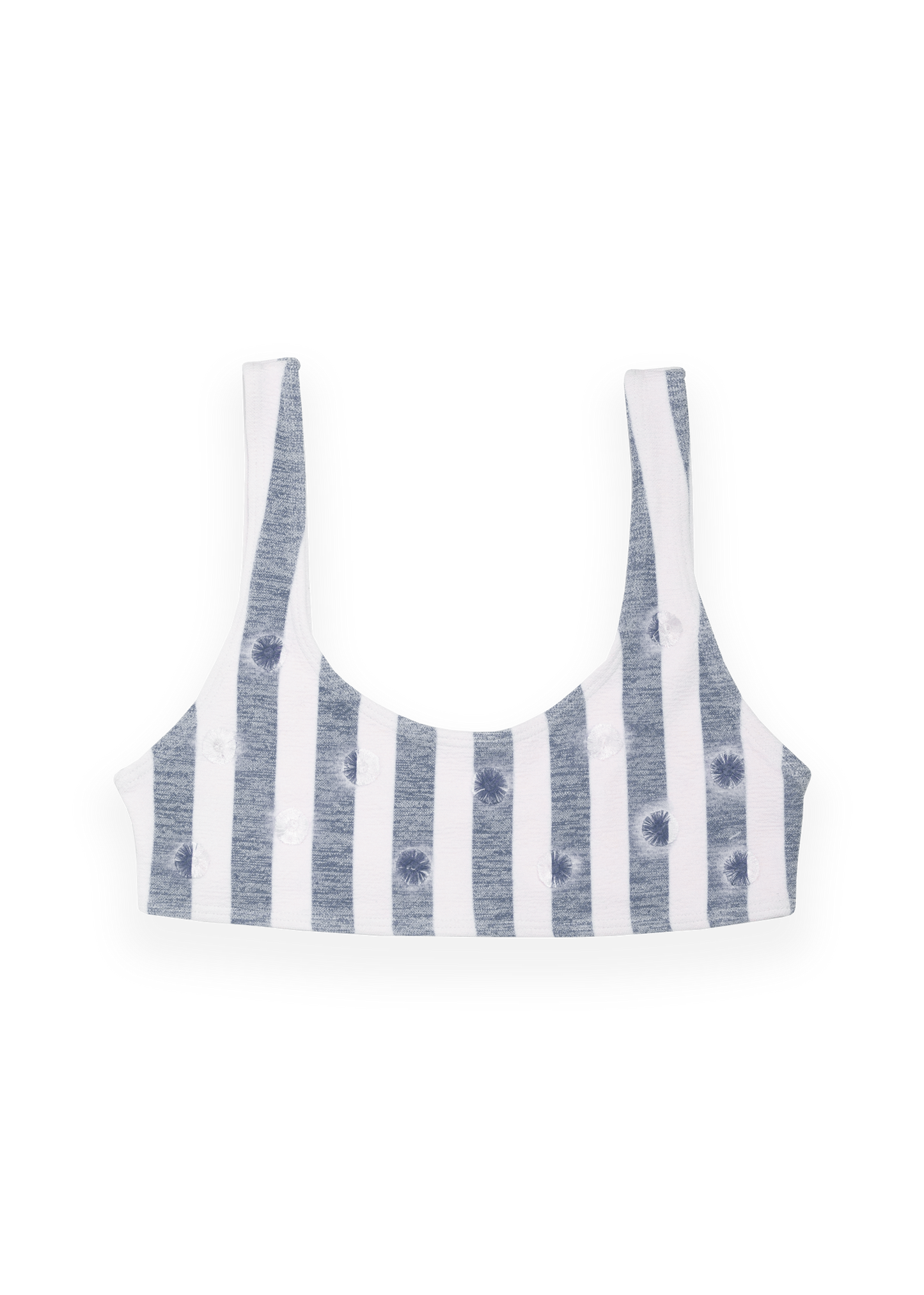 Bianca Bikini Top - Blue Stripes