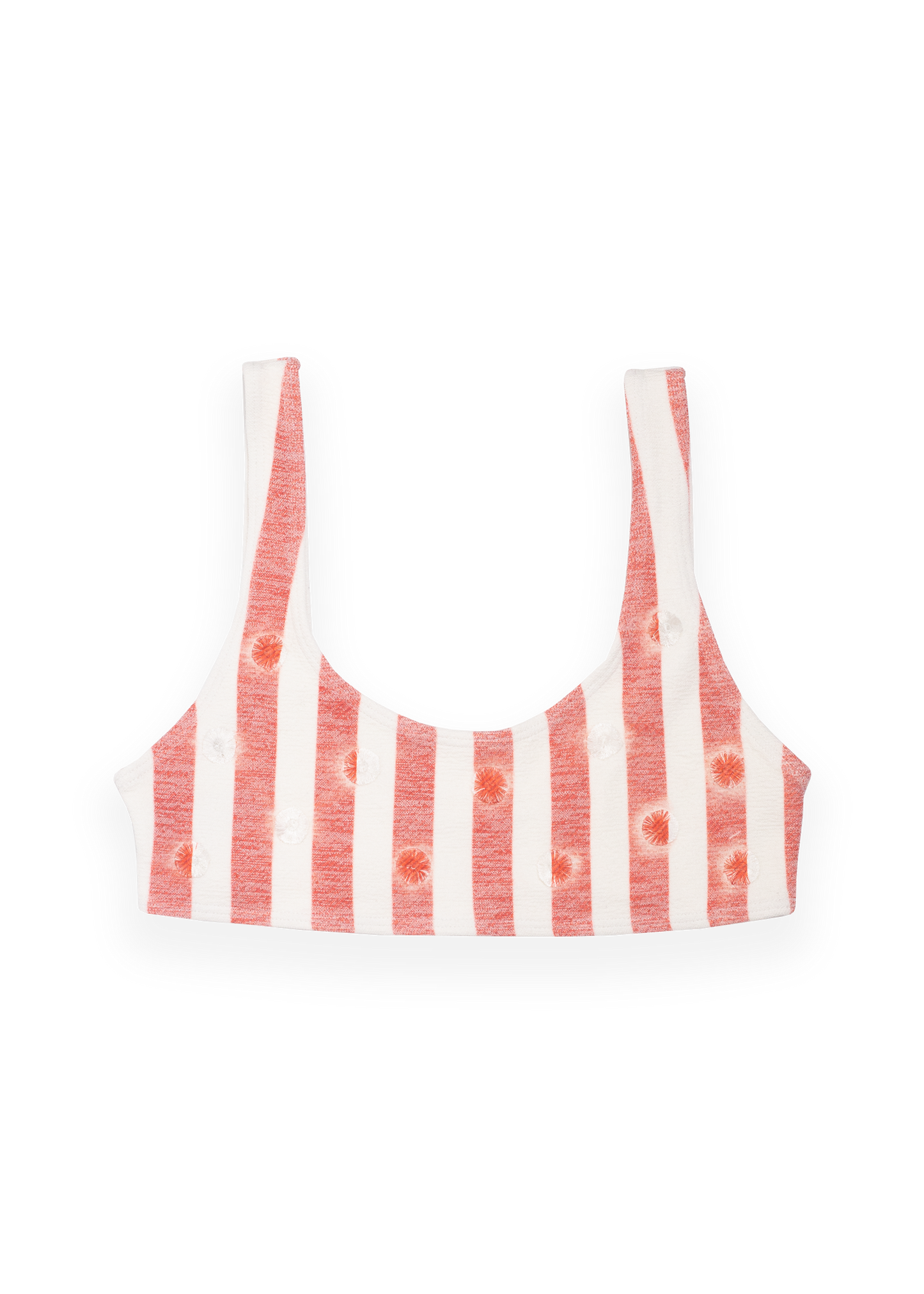 Bianca Bikini Top - Red Stripes