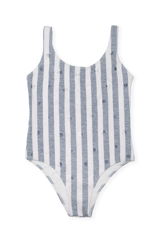 Katie One-Piece - Blue Stripes