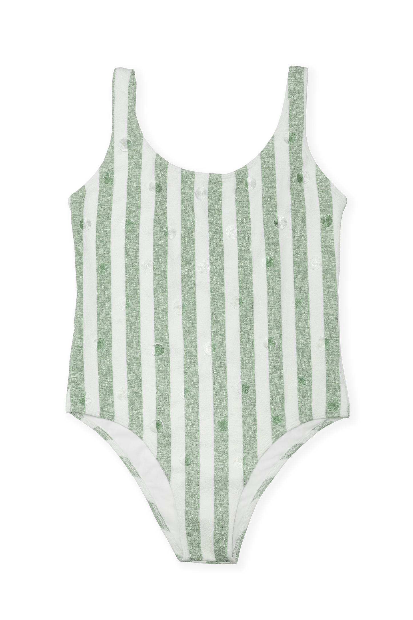 Katie One-Piece - Green Stripes