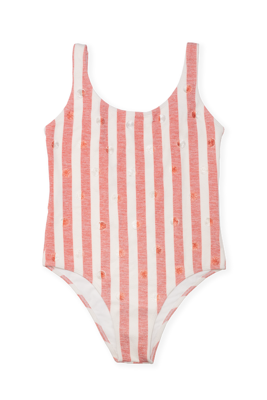 Katie One-Piece - Red Stripes