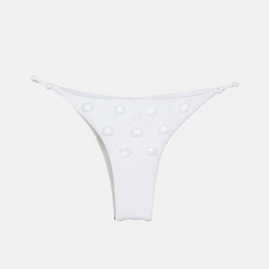 Juliana Bikini Bottom Knot - White