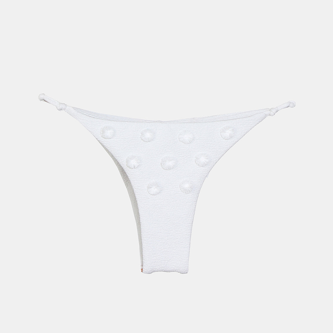 Juliana Bikini Bottom Knot - White