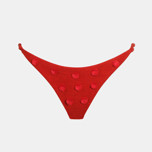 Juliana Bikini Bottom Knot - Red