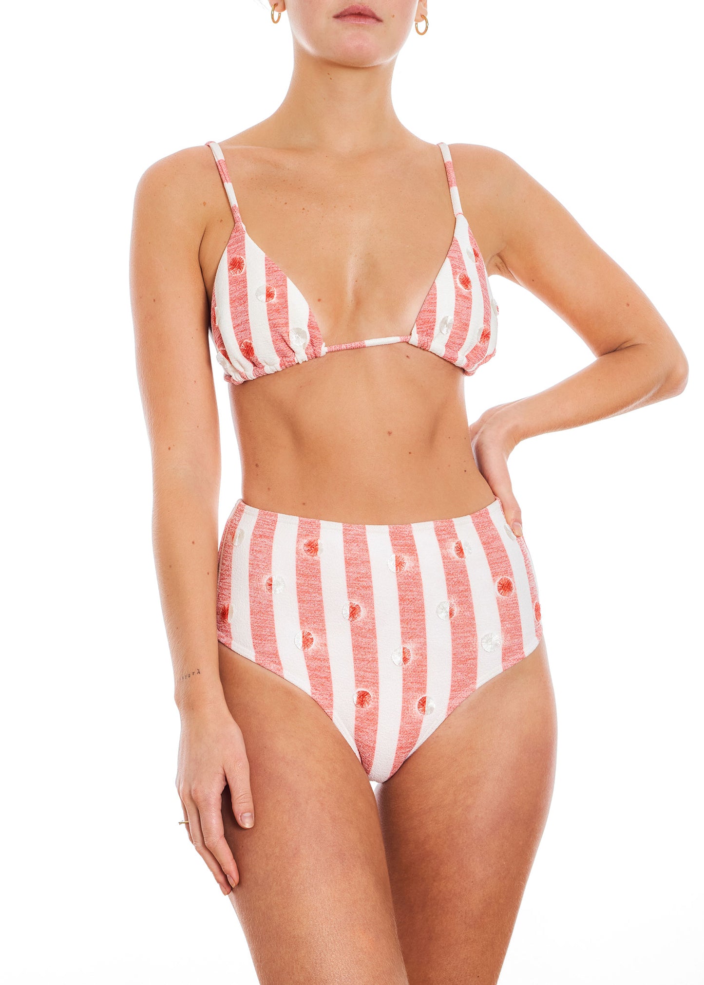 Triangle Top - Red Stripes