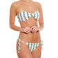 Amanda Bikini Top - Green Stripes