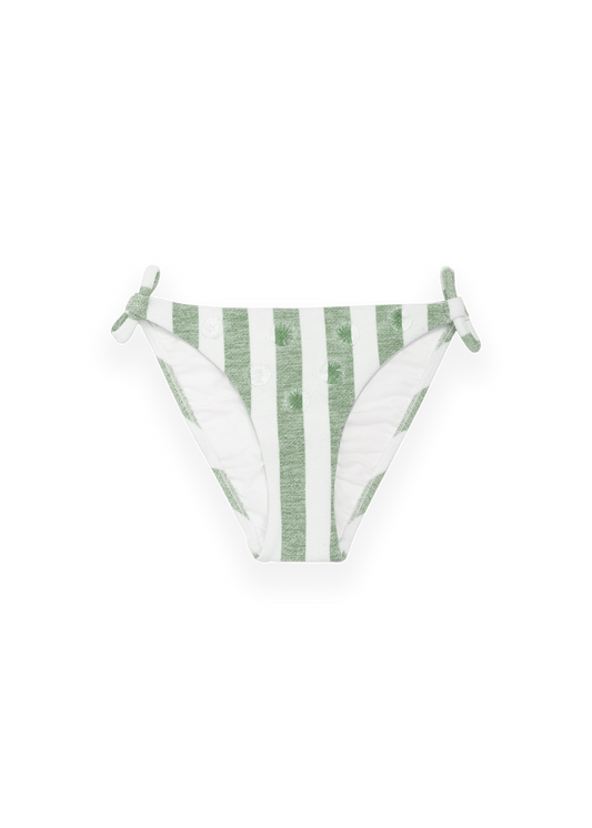 Triangle Bottom - Green Stripes