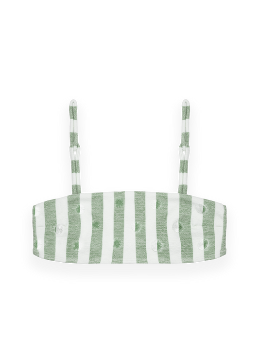 Marina Top - Green Stripes