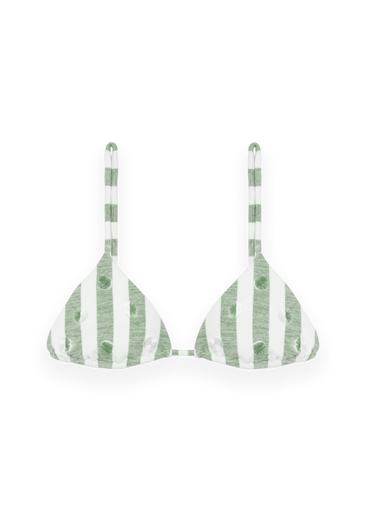 Triangle Top - Green Stripes