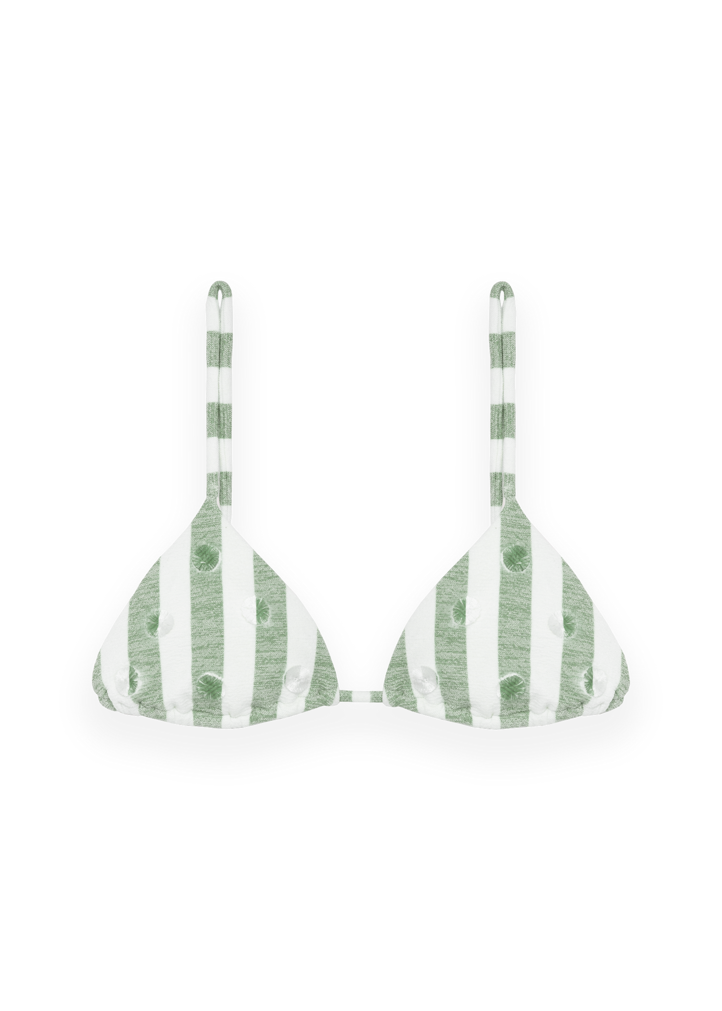 Triangle Top - Green Stripes